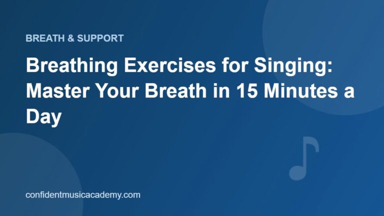 Breathing Exercises for Singing: Master Your Breath in 15 Minutes a Day