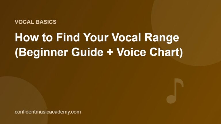 How to Find Your Vocal Range (Beginner Guide + Voice Chart)
