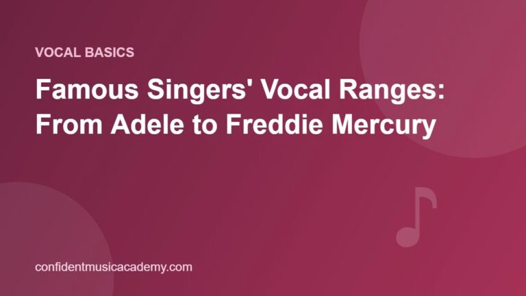 Famous Singers’ Vocal Ranges: From Adele to Freddie Mercury