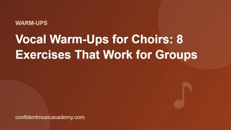 Vocal Warm-Ups for Choirs: 8 Exercises That Work for Groups