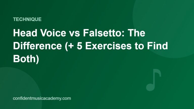 Head Voice vs Falsetto: The Difference (+ 5 Exercises to Find Both)
