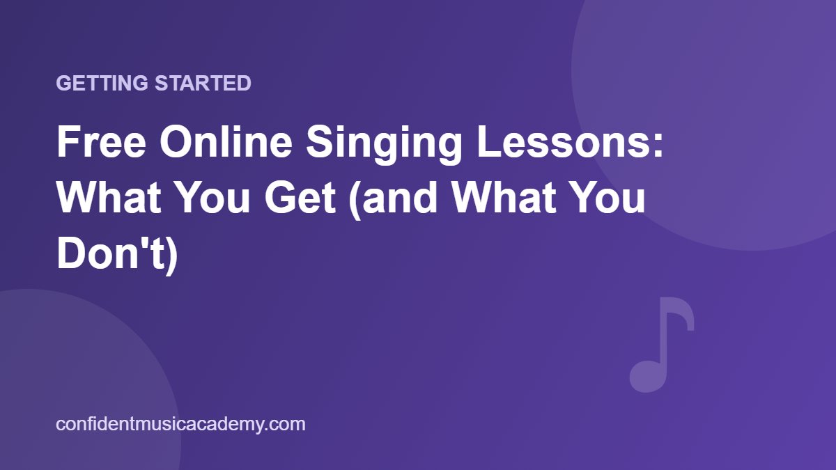 Free Online Singing Lessons: What You Get (and What You Don't)