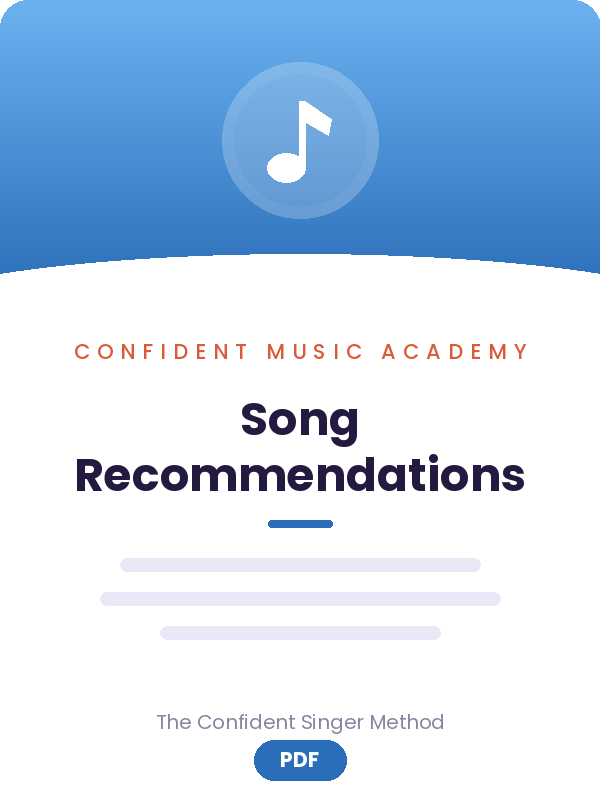 Song Recommendations bonus PDF cover